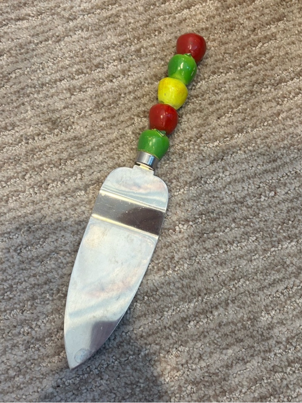 Boston Warehouse Multicolor Beaded Handle Cake Server - Red Green Yellow